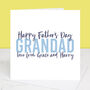 Love To Grandad Personalised Father's Day Card, thumbnail 2 of 4