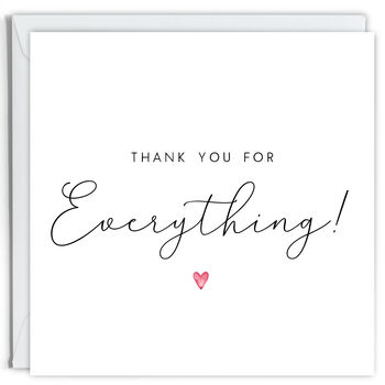 Thank You For Everything Card, 2 of 2