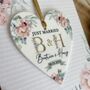 Personalised Wedding Card With Detachable Heart, thumbnail 2 of 3