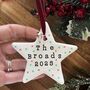 Personalised Clay Bauble Tree Decoration, thumbnail 1 of 2