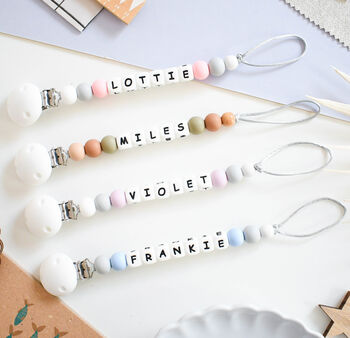 Personalised Baby Dummy Clip, 2 of 11