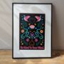 Be Kind To Your Mind Botanical Art Print, thumbnail 6 of 6