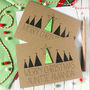 Personalised Merry Christmas Card With Christmas Tree, thumbnail 1 of 6