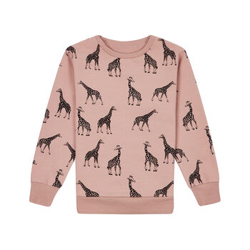 Giraffe Print Children's Sweatshirt, 7 of 8