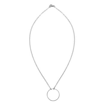 Large Sterling Silver Karma Necklace, 3 of 4
