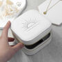 Sunset White Square Travel Jewellery Case, thumbnail 9 of 10