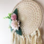 White And Floral Dream Catcher For Room Decor Gift For Wedding, thumbnail 1 of 7