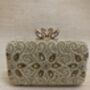 Cairo Handcrafted Gold Rectangular Clutch, thumbnail 4 of 6