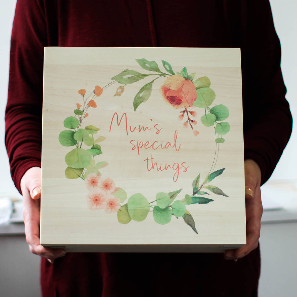 Personalised Mum's Special Things Keepsake Box, 1 of 9