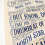 'North Star In Your Soul' Hand Lettered Print, thumbnail 2 of 8