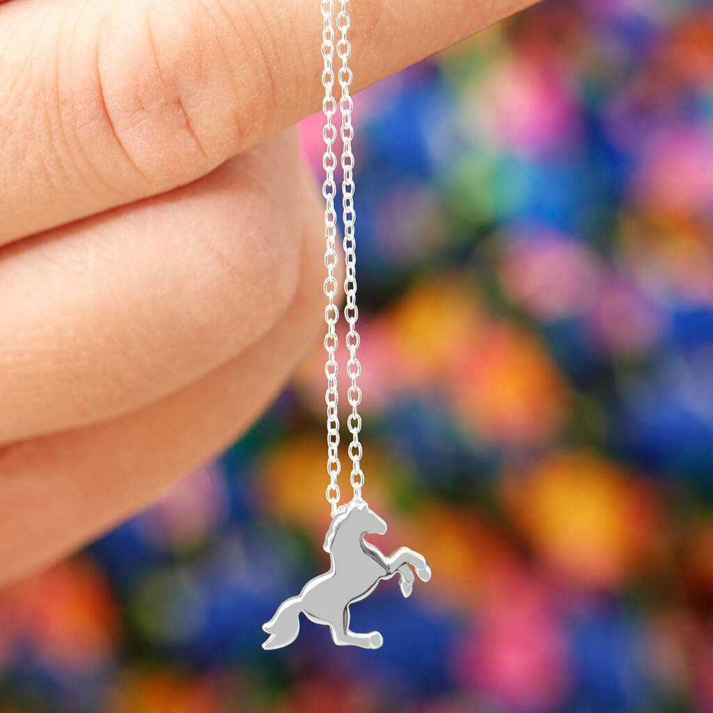 Sterling Silver Horse Necklace, 1 of 3