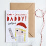 Customised Daddy Christmas Card, thumbnail 2 of 6