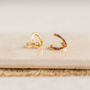 Gold Plated Rainbow Wrap Stud Earrings, thumbnail 5 of 10