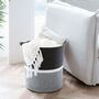 Black Cotton Rope Baby Laundry Basket For Nursery, thumbnail 1 of 4