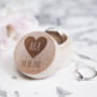 Personalised Heart And Initial Wedding Ring Box, thumbnail 1 of 4