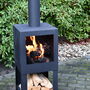 Steel Chiminea With Wood Storage, thumbnail 2 of 8