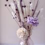 Pink Vase With Modern Dried Flower Bouquet, thumbnail 2 of 3