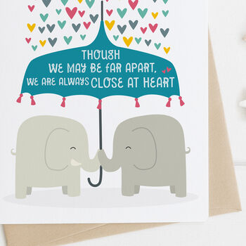 'Though We May Be Far Apart' Thinking Of You Card, 3 of 3