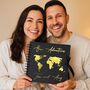 Compact Travel Gift Set World Map With Push In Pins And Personalised Scrapbook, thumbnail 11 of 12