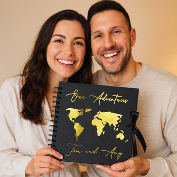 Compact Travel Gift Set World Map With Push In Pins And Personalised Scrapbook, 11 of 12