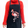 Funny Flamingo Christmas Apron, thumbnail 1 of 5