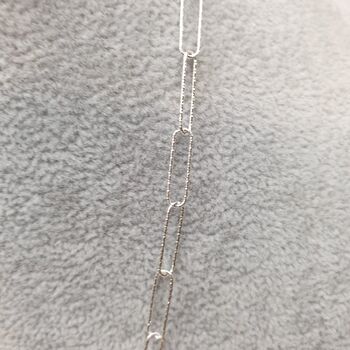 Sterling Silver Sparkle Paperclip Chain, 3 of 10