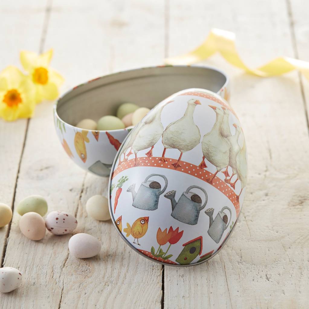 easter egg gift tin by the chicken and the egg | notonthehighstreet.com