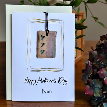 Letter Box Mother's Day Gift Handmade Ceramic Pendant, 4 of 12