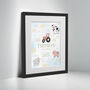 Personalised On The Day You Were Born Farmyard Framed Print, thumbnail 1 of 10