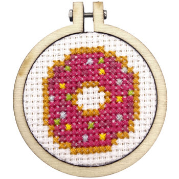 I Doughnut Deserve You Mini Cross Stitch Kit, 4 of 4