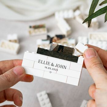 Personalised Wedding Gift Keepsake Style Block, 8 of 9