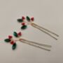 Handmade Festive Hair Pins Set Of Two, thumbnail 12 of 12