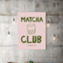 Matcha Club Drink Art Print, thumbnail 3 of 3