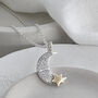 Loved To The Moon And Stars Fingerprint Necklace, thumbnail 1 of 6