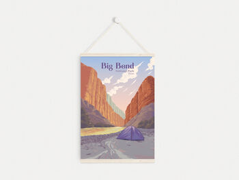 Big Bend National Park Travel Poster Art Print, 6 of 8