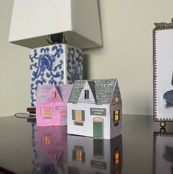 Build Your Own Personalized Retro Village Of Four Traditional Cottages, 3 of 8