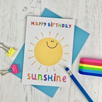 Happy Birthday Sunshine Card, 2 of 2