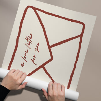 Personalised Envelope Letter Wall Art | Custom Quote Print, 4 of 6
