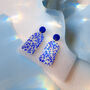 Matisse Coral Arch | Polymer Clay Statement Earrings, thumbnail 1 of 8