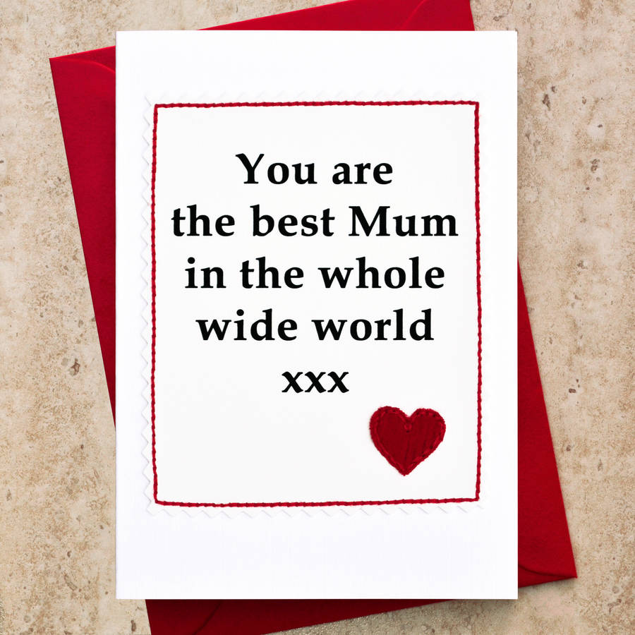 'best Mum' Handmade Birthday Card By Jenny Arnott Cards ...