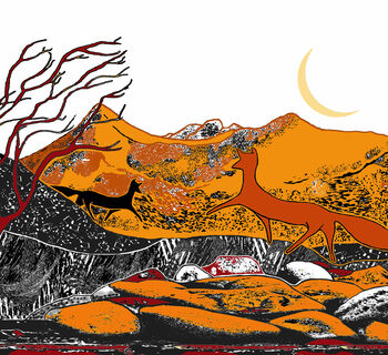 'Summer Foxes' Fine Art Giclee Print, 3 of 3