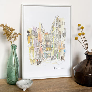 The Streets Of Barcelona Print, 3 of 5