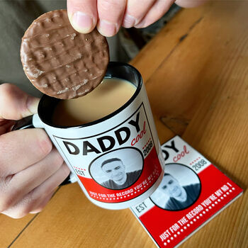 Just For The Record Personalised Photo Mug For Dad, 2 of 4
