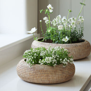 Marbury Round Rattan Table Planter, 8 of 8