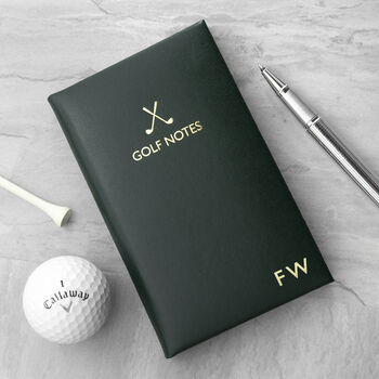 Personalised Leather Golf Notebook, 9 of 12