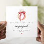 Personalised Ring Our First Christmas Engaged Card, thumbnail 1 of 3