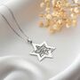 Personalised Star Of David Tree Of Life Birthstone Necklace, thumbnail 3 of 10