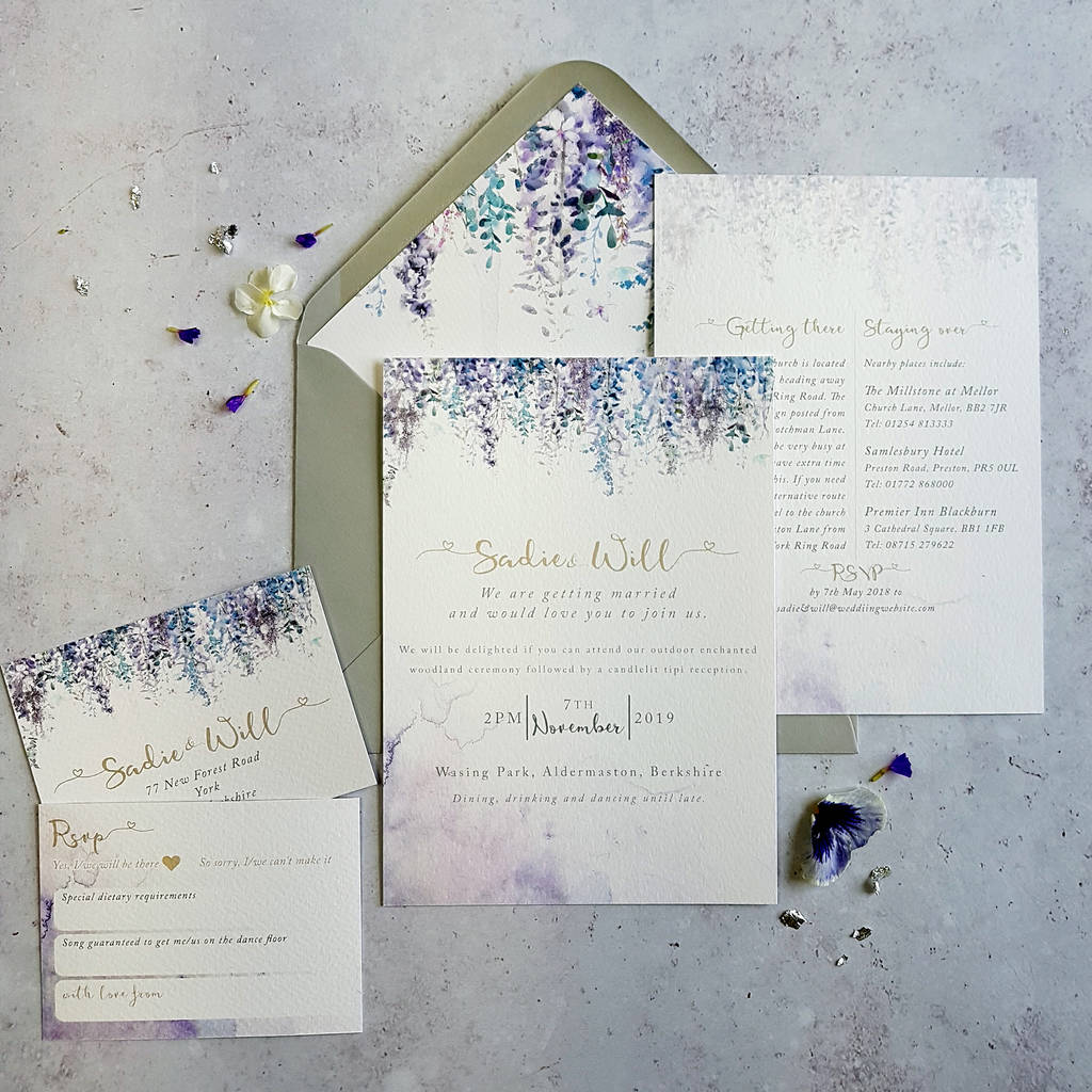  whimsical Winter Wedding Invitation By Julia Eastwood 