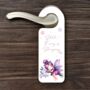 Personalised Purple Fairy Sleeping Door Hanger Gift, thumbnail 1 of 2