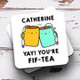 Personalised 50th Birthday Mug 'You're Fif Tea', thumbnail 2 of 2